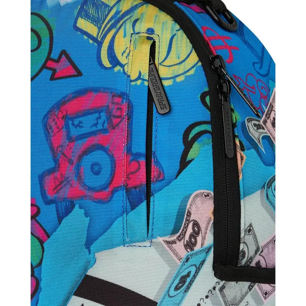 Sprayground Monopoly Grab & Go Go Go Backpack Unisex Blue Shoulder Strap SPR376